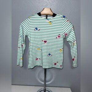 Joules girls Harbor size  long sleeve tee with horse print, size 7
